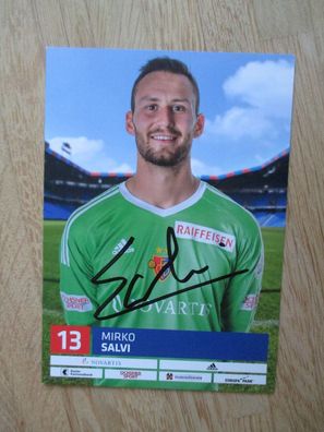 FC Basel Saison 16/17 Mirko Salvi - handsigniertes Autogramm!!!