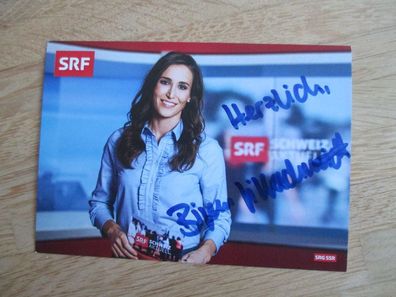 SRF Fernsehmoderatorin Bigna Silberschmidt - handsigniertes Autogramm!!!