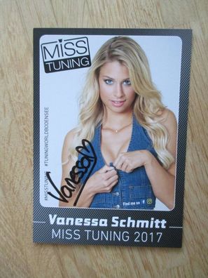 Sexy Miss Tuning 2017 Vanessa Schmitt - handsigniertes Autogramm!!!