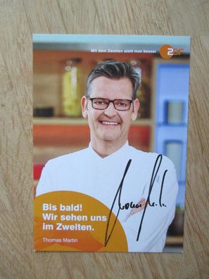ZDF Die Küchenschlacht Sternekoch Thomas Martin - handsigniertes Autogramm!!!