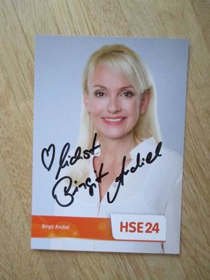 HSE Fernsehmoderatorin Birgit Andiel - handsigniertes Autogramm!!!