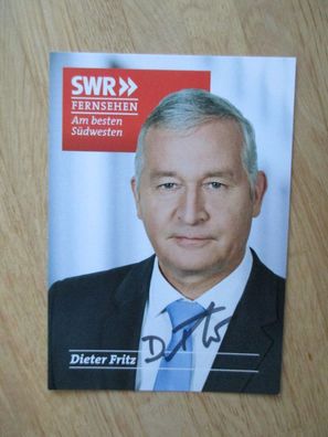 SWR Fernsehmoderator Dieter Fritz - handsigniertes Autogramm!!!