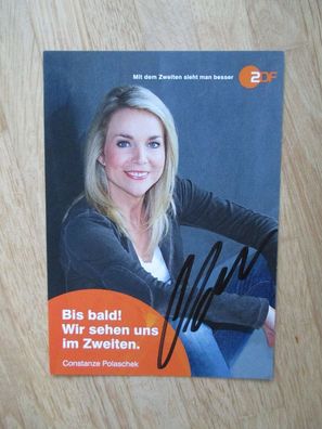 ZDF Fernsehmoderatorin Constanze Polaschek - handsigniertes Autogramm!!!