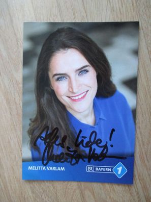 BR Moderatorin Melitta Varlam - handsigniertes Autogramm!!!