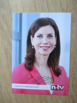 n-tv Fernsehmoderatorin Annette Eimermacher - handsigniertes Autogramm!!!