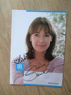 BR Fernsehmoderatorin Sabine Sauer - handsigniertes Autogramm!!!