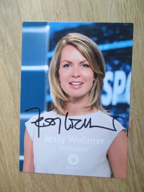 Das Erste Sportschau Fernsehmoderatorin Jessy Wellmer - handsigniertes Autogramm!!!