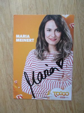 Toggo Super RTL Fernsehmoderatorin Maria Meinert - handsigniertes Autogramm!!!