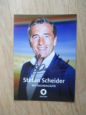 BR Das Erste Mittagsmagazin Fernsehmoderator Stefan Scheider handsigniertes Autogramm
