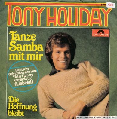 7" Cover Tony Holiday - Tanze Samba mit mir