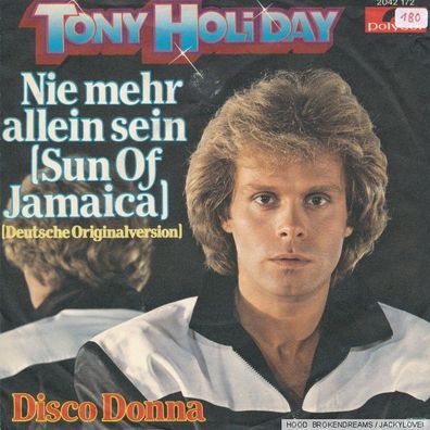 7" Cover Tony Holiday - Mie mehr allein sein