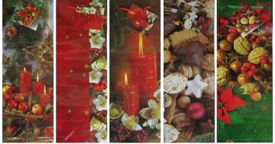 Weihnachts-Flaschentasche - ca. 36 x 13 + 8,5- 10 Stück