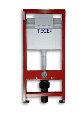 TECE WC-Set Spülkasten Nr. 9400400 BH 1120 mm mit Betätigungsplatte weiß Wand