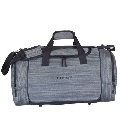 Sporttasche Reisetasche Freizeittasche Tasche "Elephant" schwarz/ grau 53x26x30cm