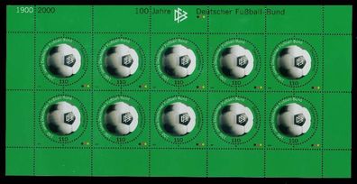 BRD BUND BLOCK Kleinbogen 2000 Nr 2091 postfrisch KLEIN X7D80FE