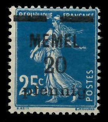 MEMEL 1920 Nr 20a postfrisch X7D83A2