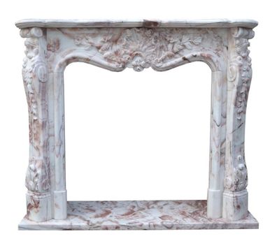 Bunter Marmorkamin Kamine Barocker Stil Umrandung Preise Kaminumrahmun
