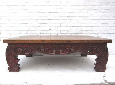 China 1930 Klassisch flacher Tisch herrlich verzierter Dekorsockel dun