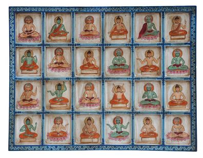 Indien feines Wandbild Querformat mit traditionellen religioesen Motiv