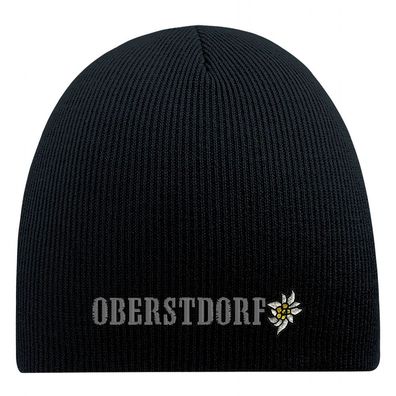 Beanie Mütze Oberstdorf 54856 Schwarz