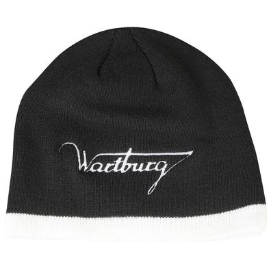 Beanie-Mütze mit Einstickung - Wartburg - 54147 - schwarz