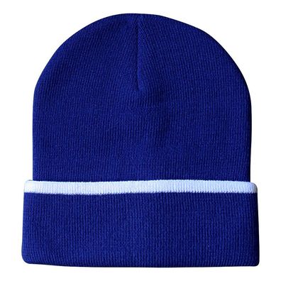 Beanie-Mütze Strickmütze Wollmütze Mütze – 41655 Blau