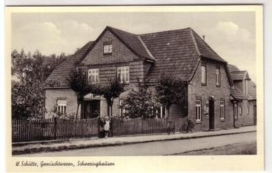 07108 Ak Schweringhausen Gemischtwarenladen um 1940
