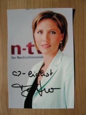 n-tv Fernsehmoderatorin Tanja Jerono - handsigniertes Autogramm!!!