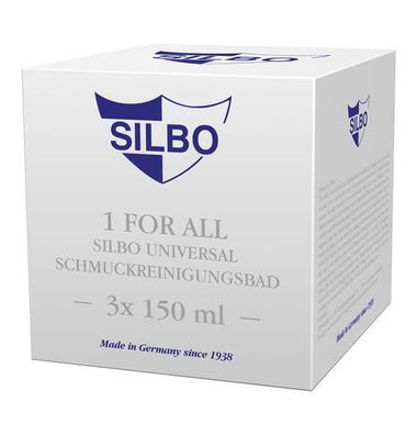 Silbo Schmuckeinigungsbad - 1 for all - Jewellery Cleansing Bath - 3 x 150 ml