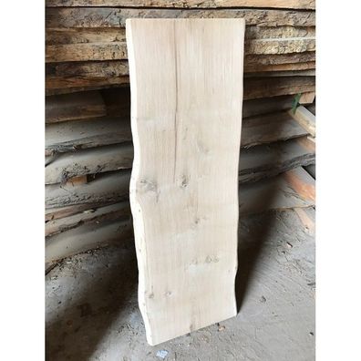 Baumscheibe, Massivholz Tischplatte, Bartresen, unbesäumt, Handwerk, Eiche100cm