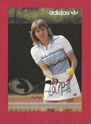 Eva Pfaff (deutsche Tennisspielerin ) - Autogrammkarte