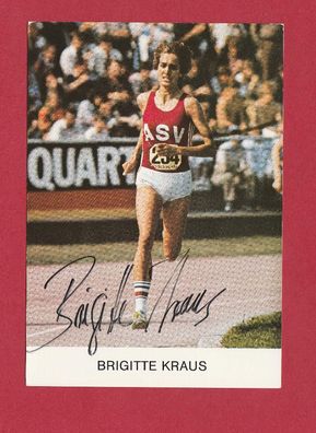 Brigitte Kraus ( ehemalige deutsche Leichtathletin ) - persönlich signiert