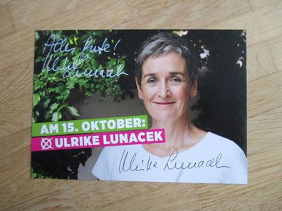 Österreich Die Grünen Politikerin Ulrike Lunacek - handsigniertes Autogramm!!!