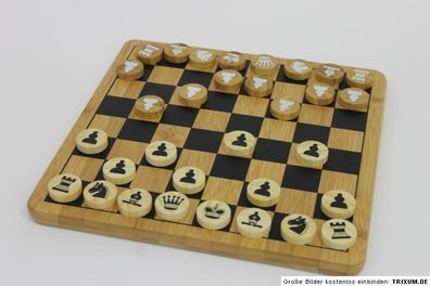Schach aus Bambusholz Brettspiel Bambus Holz Öko Spiel Schachspiel