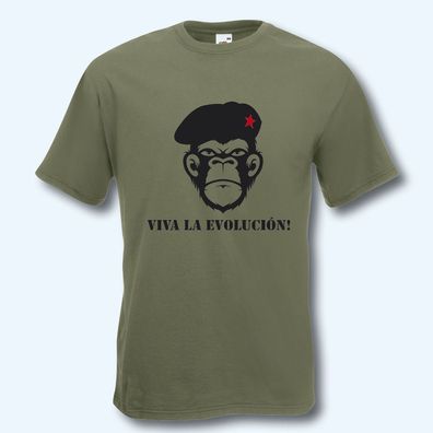 Herren T-Shirt, Fun-Shirt, Viva la evolución, Cuba, Kult, S-XXXL