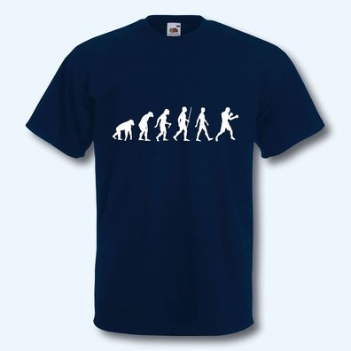 T-Shirt, Fun-Shirt, Evolution Boxen, Boxer, Sport, Fighter, S-XXXL