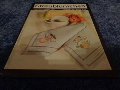 Abplättmuster Blütenmotiv/ Streublümchen-Verlag für die Frau 2037