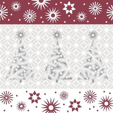 Weihnachts-Serviette "Starry Sky" - 33 x 33 cm - 3-lagig - 1/4-falz - 20 Stück/ Paket