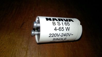 2x single Starter NARVA BST 65 für Leuchtstofflampen Neonröhren von 4 - 65 w