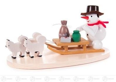 Holzfigur Weihnachtsfigur Schaf Gustav Herz Höhe ca 2,50 cm NEU