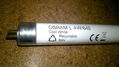 Osram L 4w/20 Hellweiss Cool White Italy z648 4w/20-640 Tube 14,8 14,9 cm 15 cm 15cm
