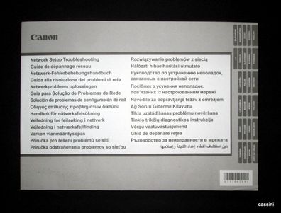 Netzwerk-Fehlerbehebungshandbuch Canon Drucker