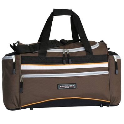 Sporttasche Reisetasche Tasche Southwest Bound dunkelbraun/ schwarz 60x31x24 cm