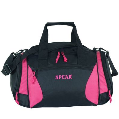 Sporttasche Spear Freetime Schulter - Freizeittasche schwarz/ pink 41x24x22 cm