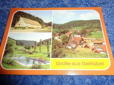 5380 Postkarte, Grußkarte, Ansichtskarte- Grüße aus Gießübel