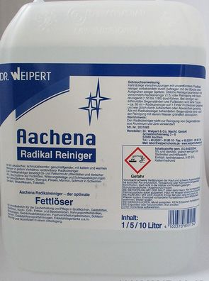 Fettlöser "Aachena" Radikal Reiniger - der optimale Fettlöser 10 Liter