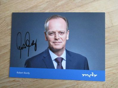 MDR Fernsehmoderator Robert Burdy - handsigniertes Autogramm!!!