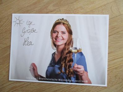 Rheinhessische Weinkönigin 2017/2018 Lea Kopp - handsigniertes Autogramm!!!