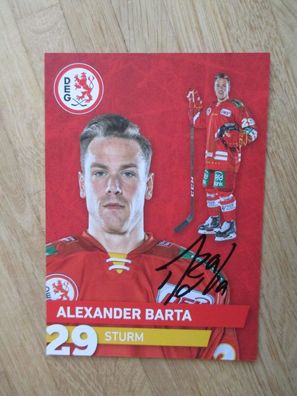 Eishockey Bundesliga DEG Düsseldorfer EG Alexander Barta - hands. Autogramm!!!