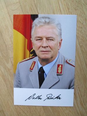 Generalinspekteur der Bundeswehr General Volker Wieker - Autogramm!!!